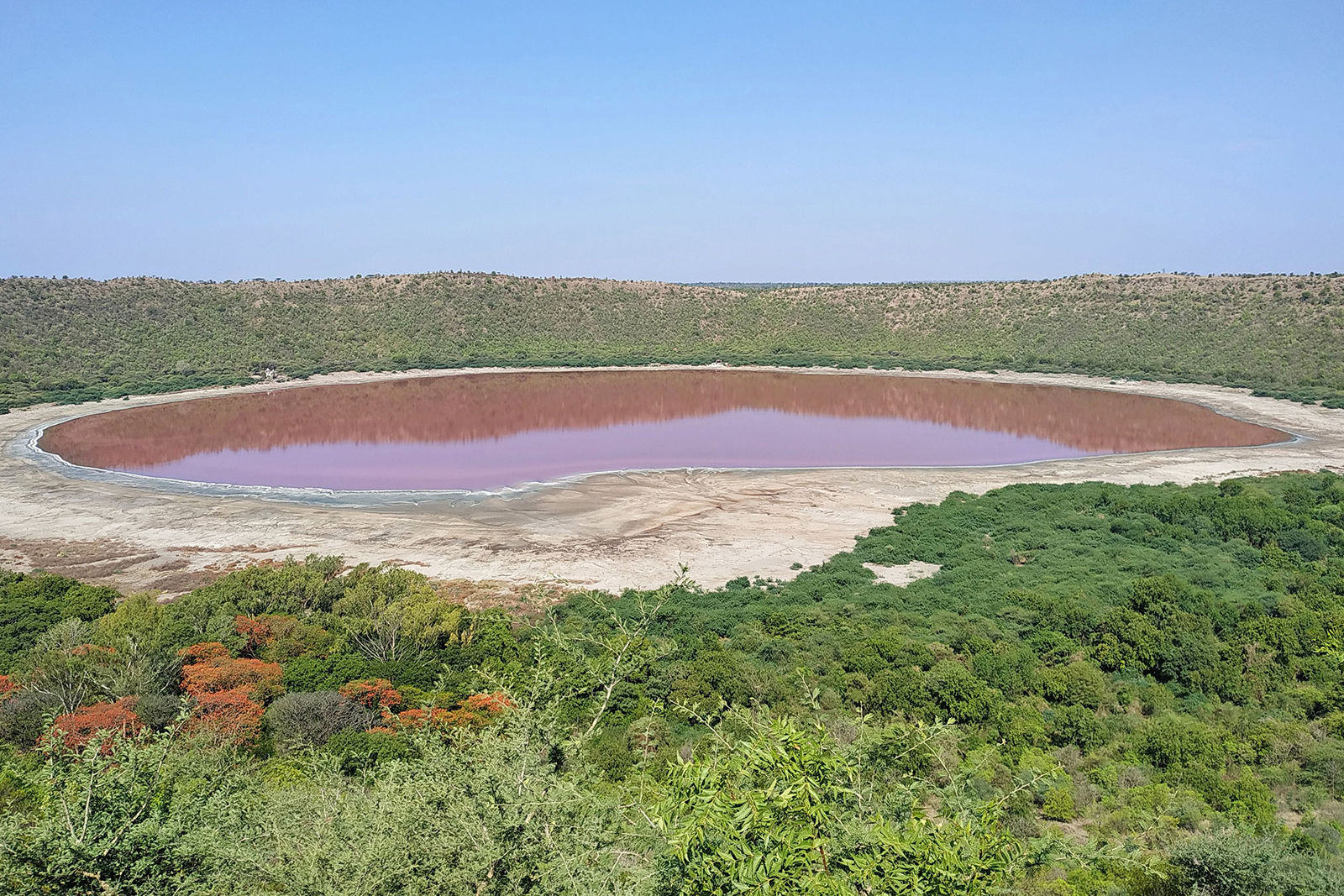 Pink India lake